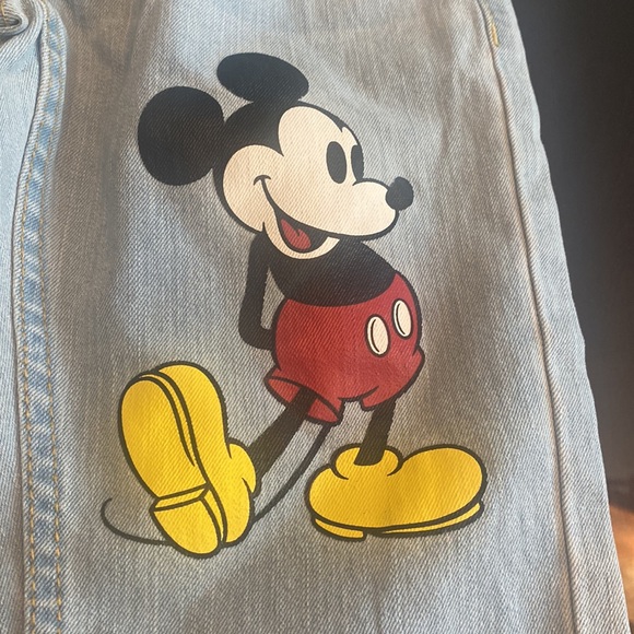 LEVIS X Disney MICKEY MOUSE 511 Slim Youth Jeans Disney Ltd Edition Size 8 - Picture 7 of 12